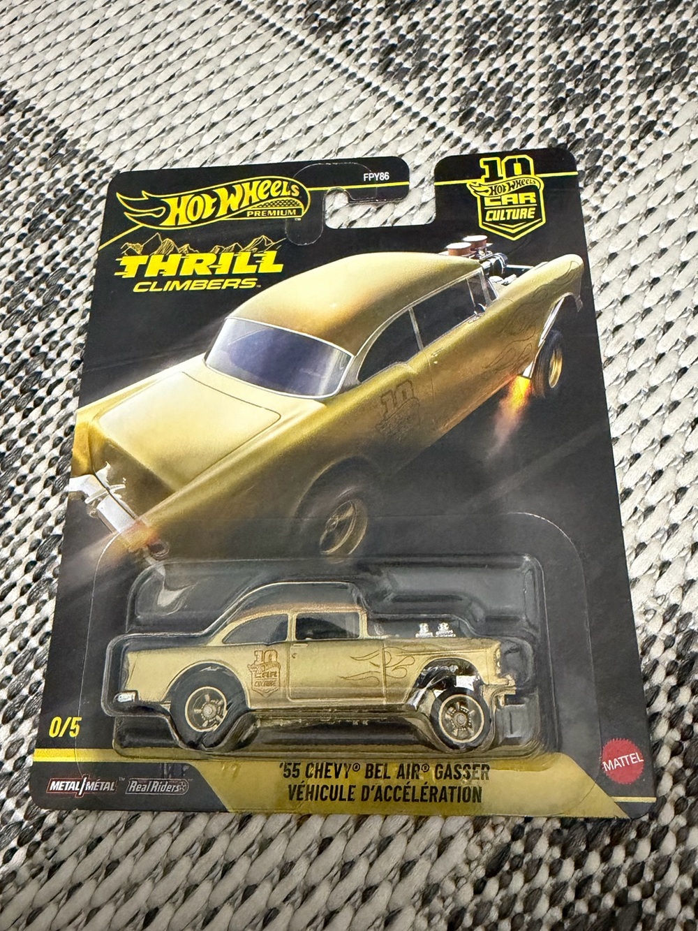 CHASE Hot wheels 1:64 Car Culture ‘55 Chevy Bel Air Gasser - Thrill Climbers 0/5